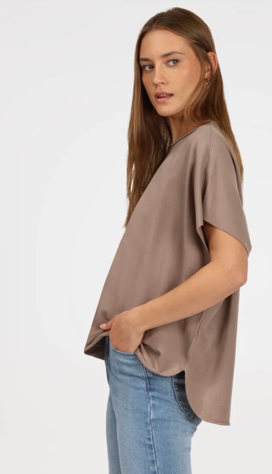 Leona Fleece Sweatshirt Caplet