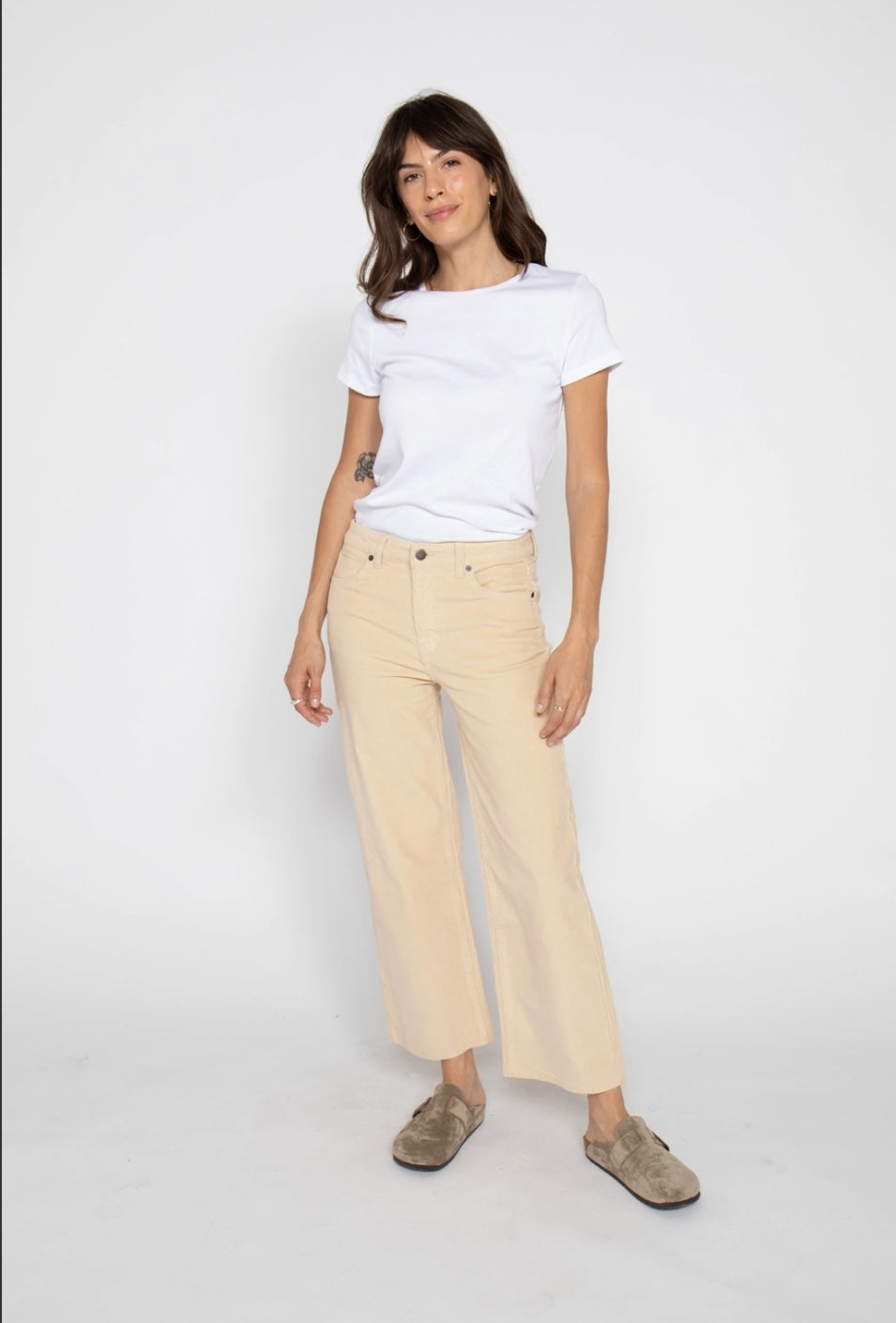 Fawn Cord Crop Jean