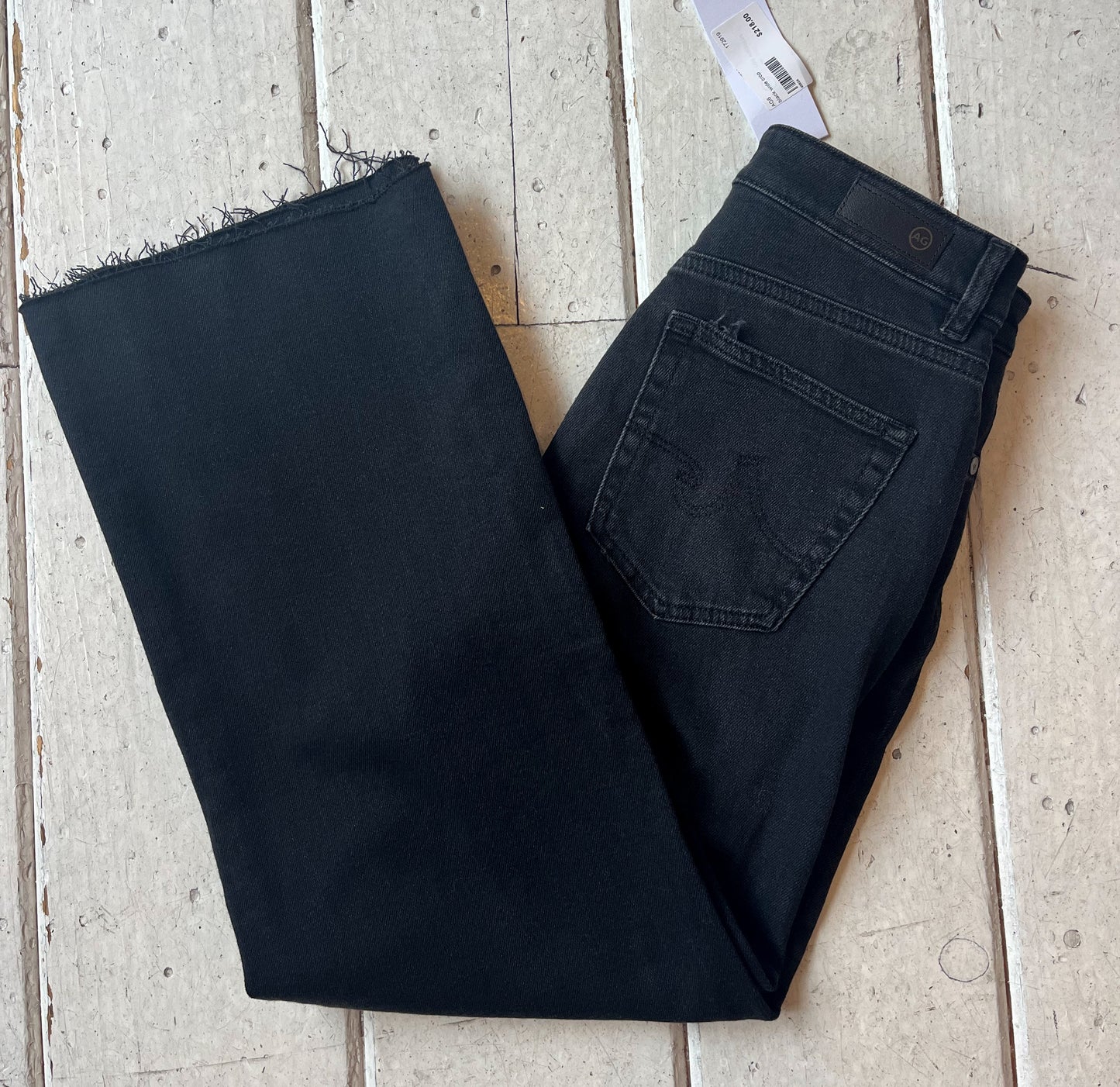 AG Washed Coal Cropped Wide Jean